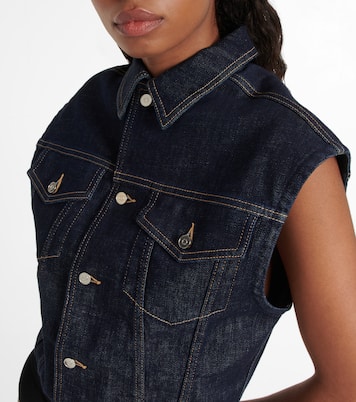 Body aus Denim | Alaïa