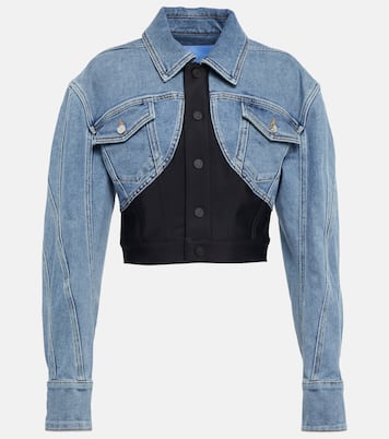 Cropped-Jacke mit Denim | Mugler