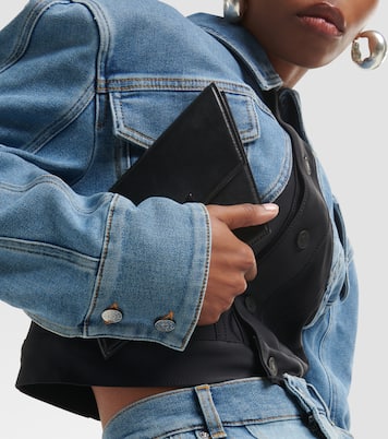 Cropped-Jacke mit Denim | Mugler
