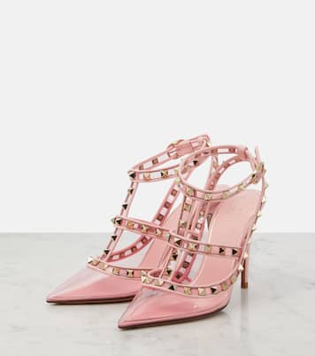 Pumps Rockstud in pelle e PVC | Valentino Garavani
