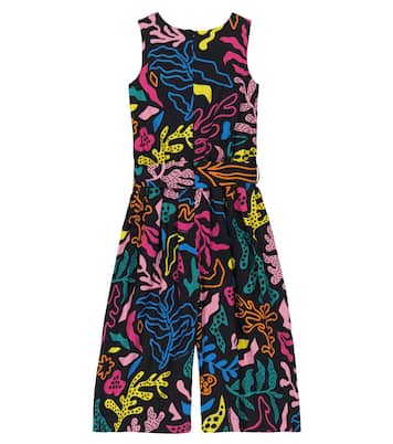 Printed cotton jumpsuit | Marc Jacobs Kids