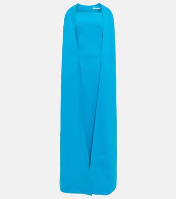 Cape crêpe maxi dress | Safiyaa