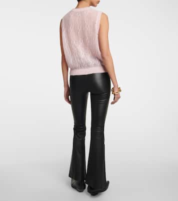 Pull sans manches en laine d'alpaga et mohair mélangés | Amiri