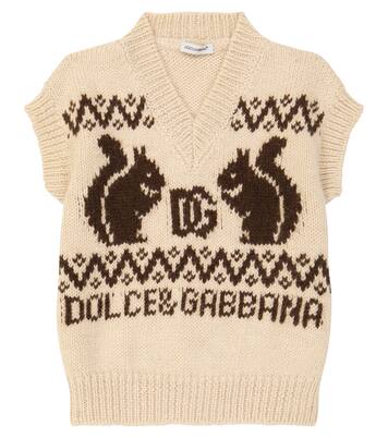 Pullunder aus Wolle und Alpakawolle | Dolce&Gabbana Kids
