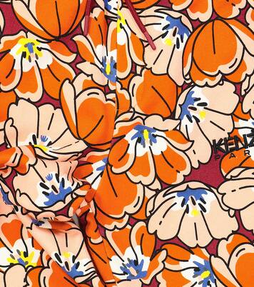 Floral cotton jersey sweatpants | Kenzo Kids