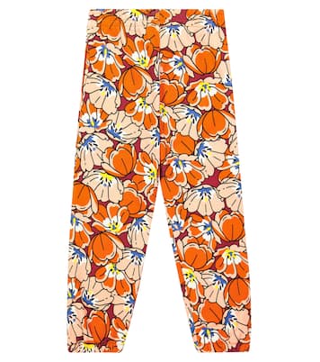 Floral cotton jersey sweatpants | Kenzo Kids