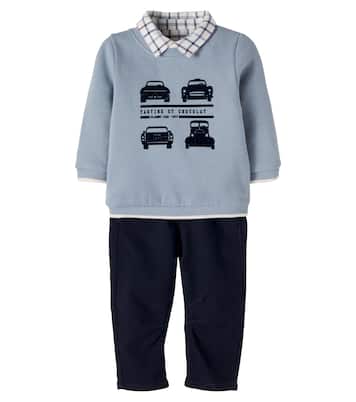 Baby set of sweatshirt, top, and pants | Tartine et Chocolat