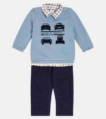 Baby set of sweatshirt, top, and pants | Tartine et Chocolat