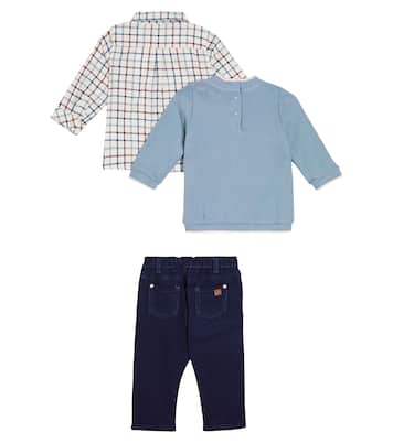 Baby set of sweatshirt, top, and pants | Tartine et Chocolat