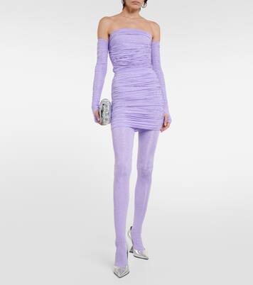 Strumpfhose aus Jersey mit Kristallen | Alex Perry