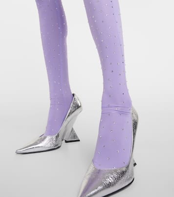 Strumpfhose aus Jersey mit Kristallen | Alex Perry