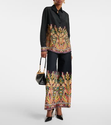 Bedruckte Schlaghose aus einem Baumwollgemisch | Etro