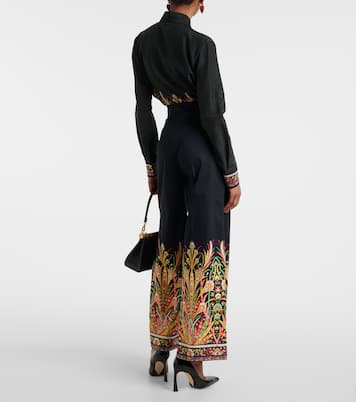 Bedruckte Schlaghose aus einem Baumwollgemisch | Etro