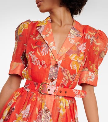 Hemdblusenkleid Matchmaker aus Leinen und Seide | Zimmermann