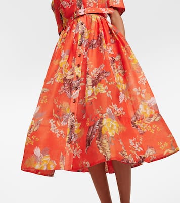 Hemdblusenkleid Matchmaker aus Leinen und Seide | Zimmermann