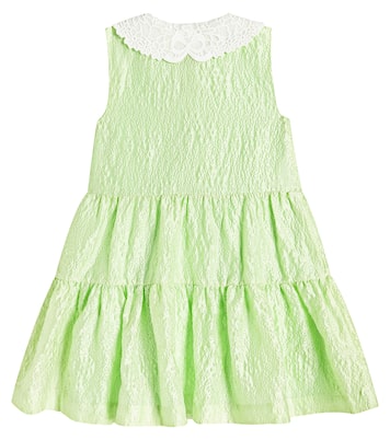 Lace-trimmed floral dress | Self-Portrait Kids
