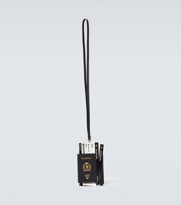 Smartphone- und Reisepassetui mit Leder | Balenciaga