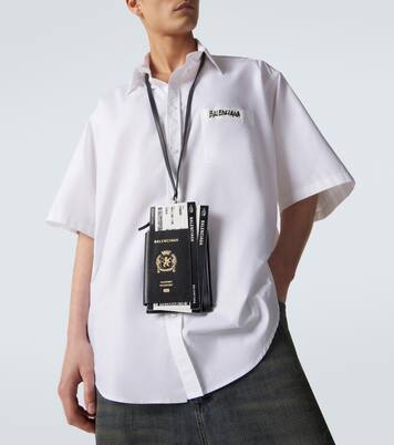 Smartphone- und Reisepassetui mit Leder | Balenciaga