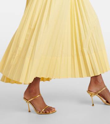 Stephanie plissé cotton-blend maxi dress | Simkhai