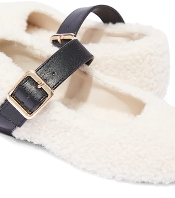 Ballerinas aus Faux Shearling | Stella McCartney Kids
