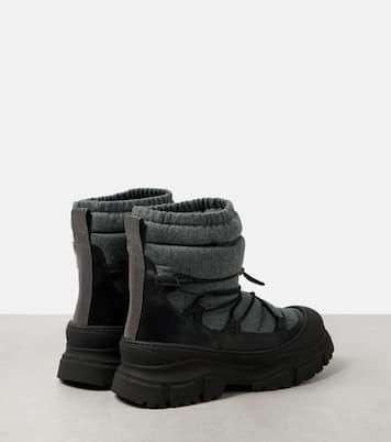 Leather-trimmed snow boots | Brunello Cucinelli