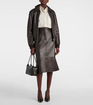 Midirock aus Leder | Yves Salomon