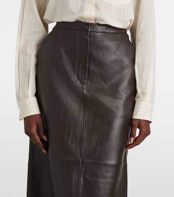 Midirock aus Leder | Yves Salomon