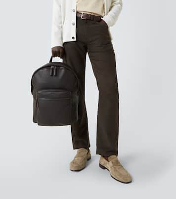 Rucksack Secondskin Hoodie aus Leder | Zegna