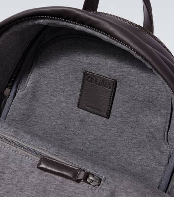 Rucksack Secondskin Hoodie aus Leder | Zegna
