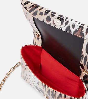 Loubi54 printed leather clutch | Christian Louboutin