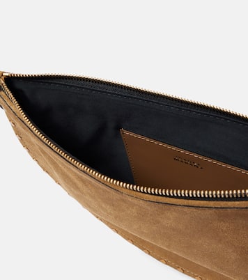 Oskan Soft Zipped suede shoulder bag | Isabel Marant
