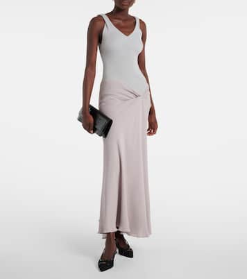 Slingback-Pumps aus Mesh mit Leder | Victoria Beckham