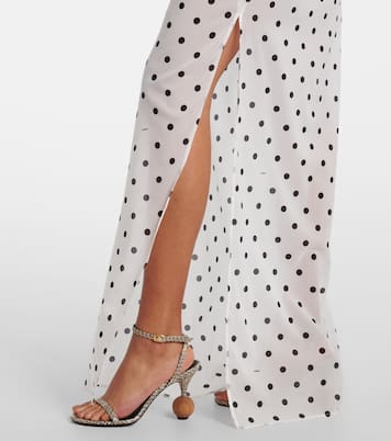 Vestido largo Rita drapeado con lunares | Jacquemus
