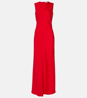 Paneled satin maxi dress | Ami Paris