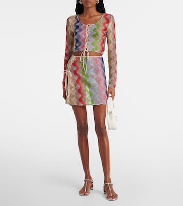 Cropped-Top aus Häkelstrick | Missoni