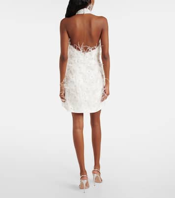 Bridal Minikleid Meha mit Federn | Rebecca Vallance