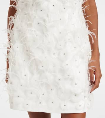 Bridal Minikleid Meha mit Federn | Rebecca Vallance