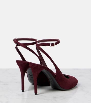 Escarpins slingback Decolette 90 en daim | Alaïa