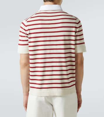 Striped cotton polo shirt | Brunello Cucinelli