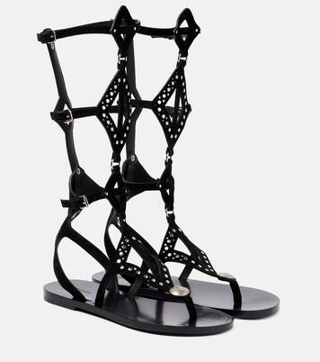 Verzierte Römersandalen Boham aus Veloursleder | Isabel Marant