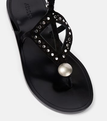 Verzierte Römersandalen Boham aus Veloursleder | Isabel Marant
