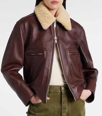 Veste en cuir et shearling | Bottega Veneta