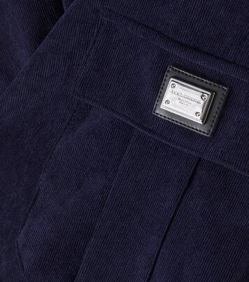 Logo corduroy cargo pants | Dolce&Gabbana Kids