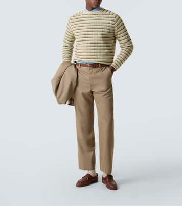Striped wool and cashmere sweater | Auralee