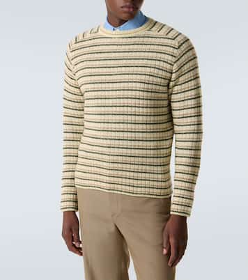 Striped wool and cashmere sweater | Auralee