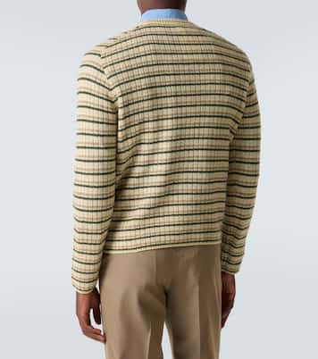 Striped wool and cashmere sweater | Auralee