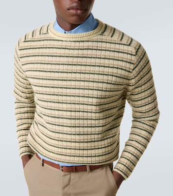 Striped wool and cashmere sweater | Auralee