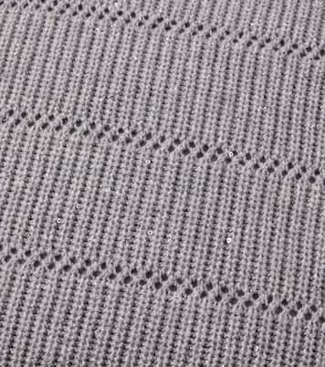 Cashmere and wool-blend cushion | Brunello Cucinelli