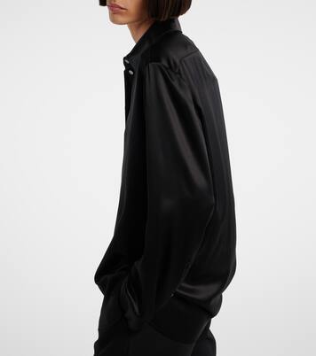 Oversize-Hemd Sisilia aus Seidensatin | The Row