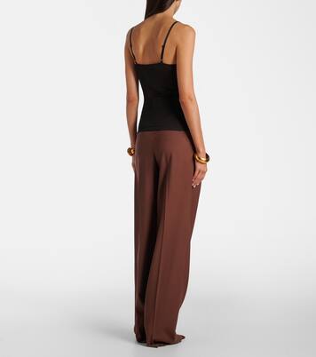 Top aus Seide mit Spitze | Saint Laurent